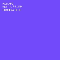 #724AF9 - Fuchsia Blue Color Image